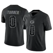 Black Men's Anthony Turner Green Bay Packers Limited Reflective Jersey