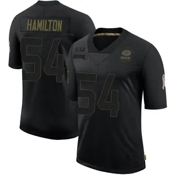 Black Men's LaDarius Hamilton Green Bay Packers Limited 2020 Salute To Service Jersey