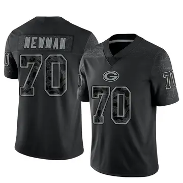 Black Men's Royce Newman Green Bay Packers Limited Reflective Jersey