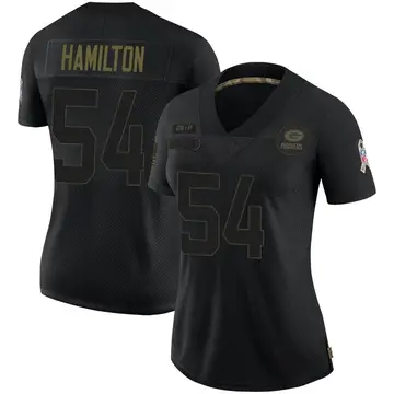 Black Women's LaDarius Hamilton Green Bay Packers Limited 2020 Salute To Service Jersey