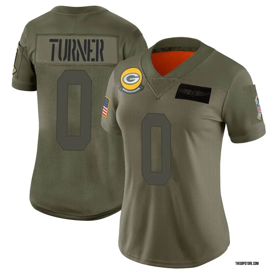 Camo Women's Anthony Turner Green Bay Packers Limited 2019 Salute to Service Jersey