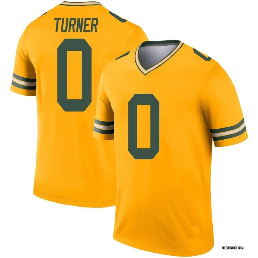 Gold Men's Anthony Turner Green Bay Packers Legend Inverted Jersey