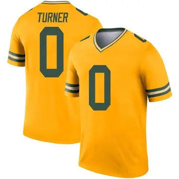 Gold Youth Anthony Turner Green Bay Packers Legend Inverted Jersey