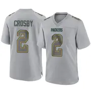 Gray Men's Mason Crosby Green Bay Packers Game Atmosphere Fashion Jersey