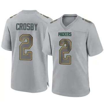 Gray Men's Mason Crosby Green Bay Packers Game Atmosphere Fashion Jersey