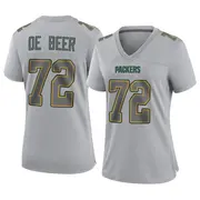 Gray Women's Gerhard de Beer Green Bay Packers Game Atmosphere Fashion Jersey