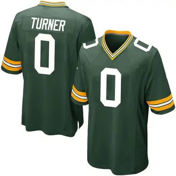 Green Men's Anthony Turner Green Bay Packers Game Team Color Jersey