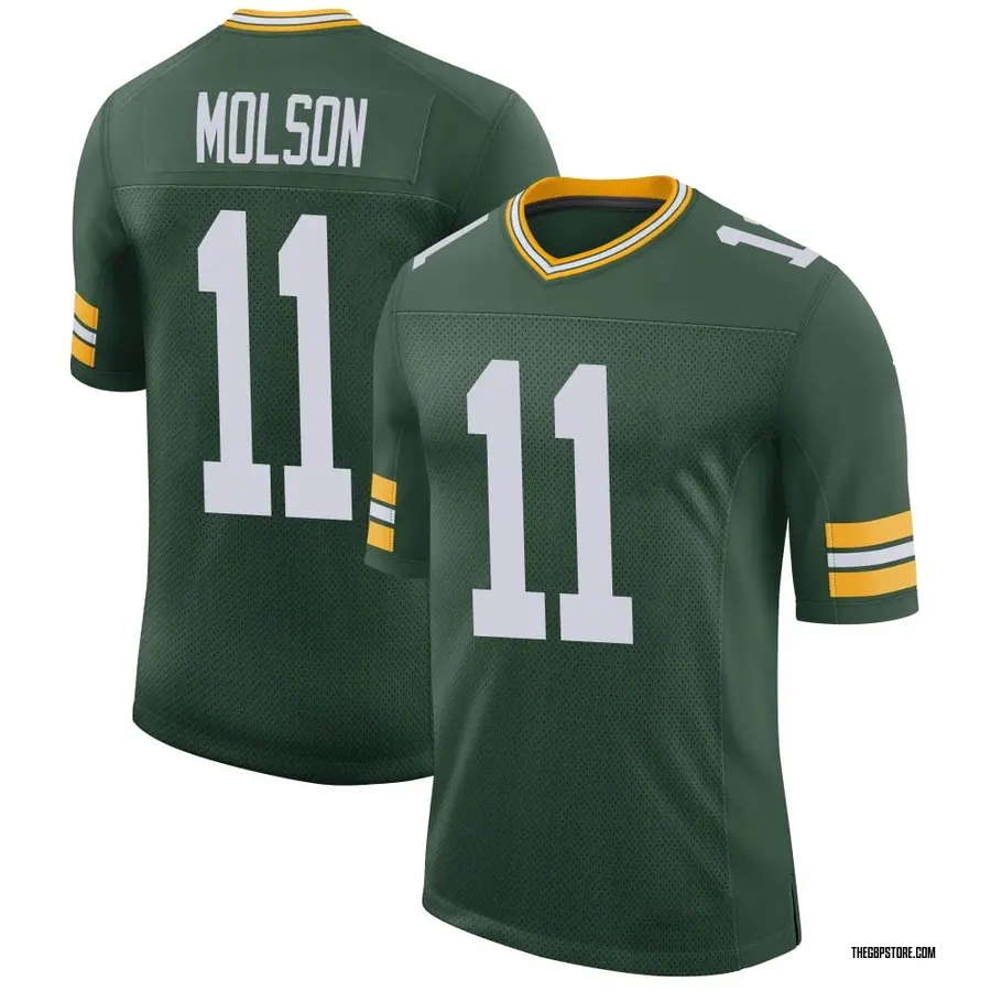 Green Men's JJ Molson Green Bay Packers Limited Classic Jersey