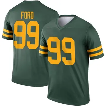 Green Men's Jonathan Ford Green Bay Packers Legend Alternate Jersey