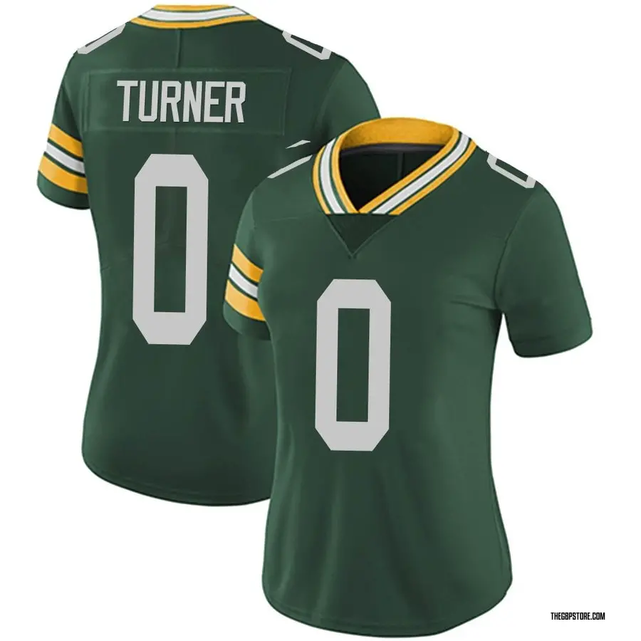 Green Women's Anthony Turner Green Bay Packers Limited Team Color Vapor Untouchable Jersey