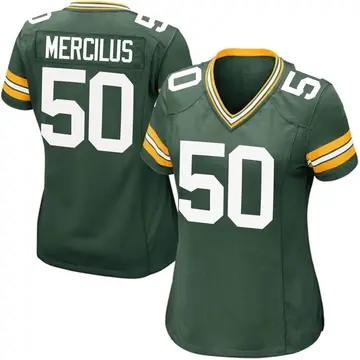 Green Women's Whitney Mercilus Green Bay Packers Game Team Color Jersey