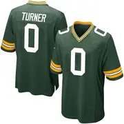 Green Youth Anthony Turner Green Bay Packers Game Team Color Jersey
