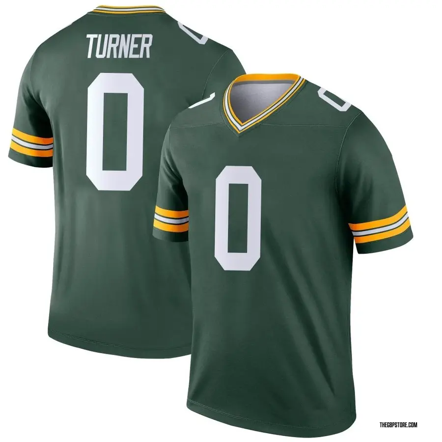 Green Youth Anthony Turner Green Bay Packers Legend Jersey