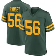 Green Youth Randy Ramsey Green Bay Packers Game Alternate Jersey