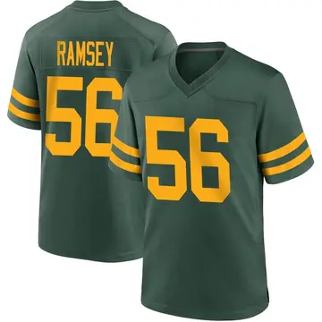 Green Youth Randy Ramsey Green Bay Packers Game Alternate Jersey