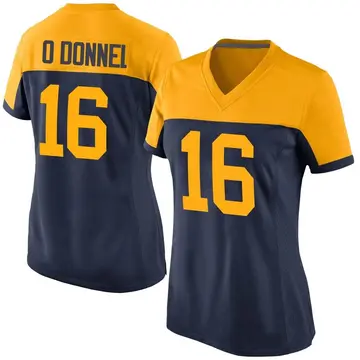 Navy Women's Pat O'Donnell Green Bay Packers Game Alternate Jersey