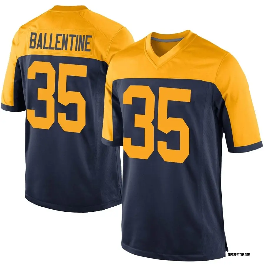 Navy Youth Corey Ballentine Green Bay Packers Game Alternate Jersey