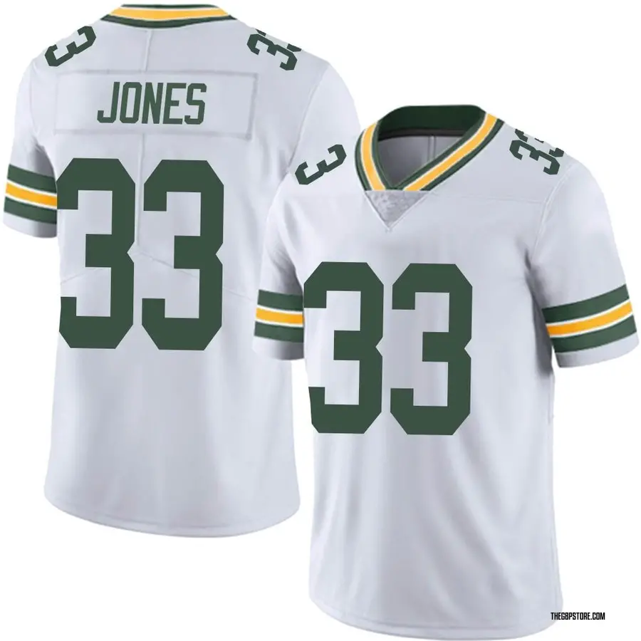 White Men's Aaron Jones Green Bay Packers Limited Vapor Untouchable Jersey
