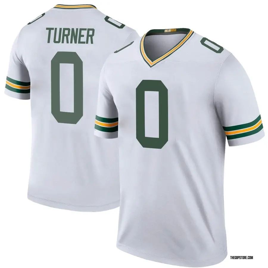 White Men's Anthony Turner Green Bay Packers Legend Color Rush Jersey