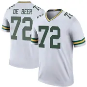White Men's Gerhard de Beer Green Bay Packers Legend Color Rush Jersey