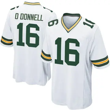 White Men's Pat O'Donnell Green Bay Packers Game Jersey