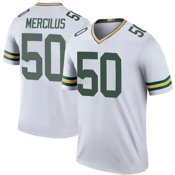 White Men's Whitney Mercilus Green Bay Packers Legend Color Rush Jersey