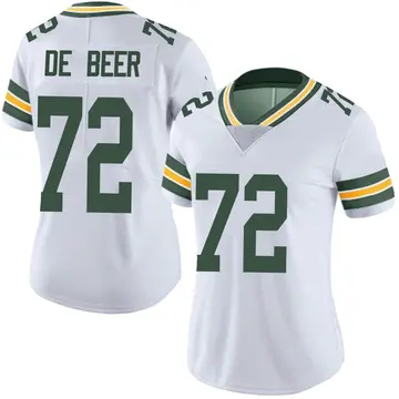 White Women's Gerhard de Beer Green Bay Packers Limited Vapor Untouchable Jersey
