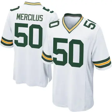 White Youth Whitney Mercilus Green Bay Packers Game Jersey